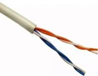 Витая пара 5Bites UT5725-100A UTP CAT5e 100 м 4 пары многожильный кабель CCA*0.5 AWG24 - серый