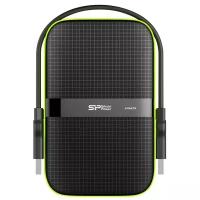 4 ТБ Внешний HDD Silicon Power Armor A60, USB 3.0, черный/зеленый