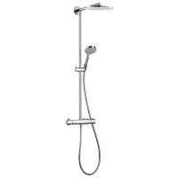 Душевая стойка Hansgrohe RainDance Showerpipe с термостатом, 1 режим, длина 1,6 м