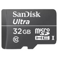Карта памяти SanDisk Ultra microSDHC Class 10 UHS-I 30MB/s 32GB + SD adapter