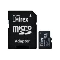 Карта памяти microSDHC с адаптером MIREX 32GB (UHS-I, U1, class 10)