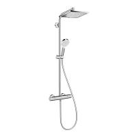 Душевой комплект hansgrohe Crometta E 240 1jet Showerpipe EcoSmart 27281000, хром хром 1600 мм