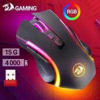 Мышь Redragon 78069 игровая беспровдоная Griffin wireless Оптика RGB 4000 DPI б.п