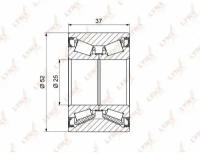 Комплект подшипника ступицы колеса зад лев LYNXauto WB-1369