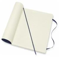 Блокнот Moleskine Classic Soft 190x250, 192 листа 430994QP621B20, синий сапфир, цвет бумаги бежевый