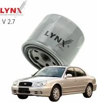 Фильтр масляный Hyundai Sonata (4) / Хендай Соната 2001-2005 2006 2007 2008 2009 2010 2011 2012 2013 V2.7 G6BA / 1шт LYNXauto