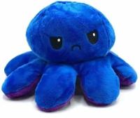 Плюшевая игрушка Осьминог-перевёртыш (двухсторонний осьминог)Фиолетовый Синий