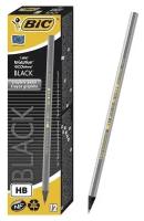 Карандаш чернографитный BIC HB Evolution BLACK, пластиковый