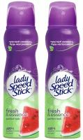 Lady Speed Stick Fresh & Essence Дезодорант-антиперспирант Perfect Look Арбуз, спрей, 2 шт по 150 мл