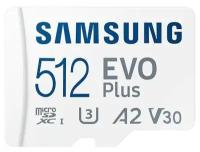 Samsung Карта памяти Micro SecureDigital 512Gb MB-MC512KA RU KR APC EU EVO PLUS + adapter