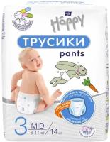 Bella Baby Happy трусики 3 (6-11 кг), 14 шт