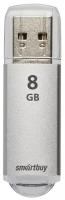 Флеш-накопитель USB 2.0 Smartbuy 8GB V-Cut Silver (SB8GBVC-S)