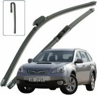 Дворники Subaru Outback (4) BRB14 Субару Аутбэк БР 2009 2010 2011 2012 2013 Щетки стеклоочистителя бескаркасные 650мм-450мм к-т 2шт