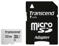 Флеш-накопитель Transcend Карта памяти Transcend 32GB UHS-I U1 microSD with Adapter