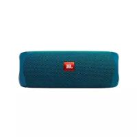 Колонка портативная JBL Flip 5 Eco, 20Вт, голубой [jblflip5ecoblu]