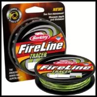 Berkley, Шнур Fireline Tracer Braid 110м, 0.14мм, 14.6кг, Tracer Yellow/Black