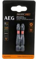 Биты Ударные AEG 2шт. PH2х50mm AAK502PH2 4932479165