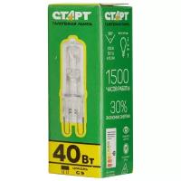 Электрическая лампа старт галог.капс.40W G9 220V CL, 4 шт