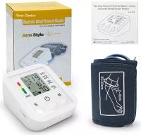 Электронный тонометр Your.choice автоматический для измерения давления / Цифровой плечевой тонометр с индикатором аритмии/ Тонометр на плечо