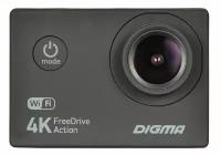 Видеорегистратор DIGMA FreeDrive Action 4K WiFi, черный