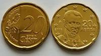 Монета 20 евроцентов Греция 2008 г. Каподистрия. Из ролла