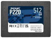 SSD-накопитель 512Гб Patriot P220 [P220S512G25](3D TLC,550/500 Мб/с)