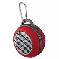 Колонка Bluetooth Perfeo "SOLO" FM, MP3 microSD, AUX, мощность 5Вт, 600mAh, красная