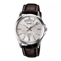 Наручные часы CASIO Collection MTP-1381L-7A, серебряный, коричневый