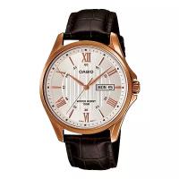 Наручные часы CASIO MTP-1384L-7A, коричневый, бежевый