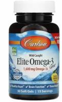 Elite Omega 3 Gems 1600мг 90 капсул Carlson labs