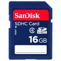 Карта памяти SanDisk Memory Card SDHC, 16 Гб