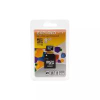 Карта памяти Exployd MicroSD, 8 Гб, SDHC, класс 10, с адаптером SD 9441511