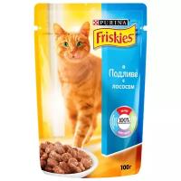 Влажный корм для кошек Friskies с лососем 100 г (кусочки в соусе)