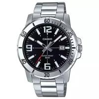 Наручные часы CASIO MTP-VD01D-1B, серебряный, черный