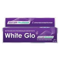 Зубная паста White glo отбеливающая 2в1, с ополаскивателем, для полости рта, 24 мл 1689962