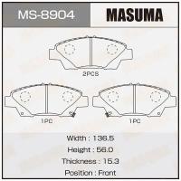 Колодки тормозные дисковые Masuma MS-8904