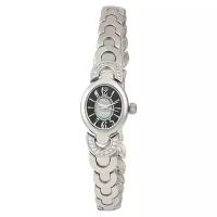 Наручные часы Platinor женские, кварцевые, корпус серебро, фианит