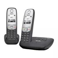 Радиотелефон Dect Gigaset A415A Duo черный (2 трубки) автооветчик