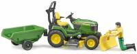 Трактор Bruder John Deere 62-104 с прицепом и фигуркой