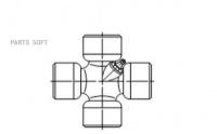 Крестовина Ford Transit 27Мм/ Volvo 760 GKN (Loebro) арт. U110