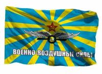 Флаг Военно-Воздушные Силы СССР на шёлке, 70х105 см для ручного древка