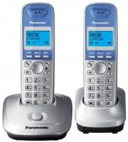 РТелефон Dect Panasonic KX-TG2512RUS серебристый труб. в компл.2шт АОН