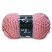 Пряжа Nako Sport Wool 1 моток цвет 2276 / розовый