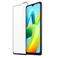 Защитное стекло 3D Tempered Glass для Xiaomi Redmi A1 / A1 plus / A2 / A2 plus / Poco C51 полный клей ( черная рамка )