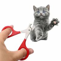 Ножницы для кошек красные