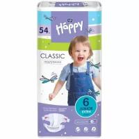 Подгузники Bella Baby Happy Bella (Бэлла) Baby "Happy classic Junior Extra", с эластичными боковинками (16+ кг.), 54 шт