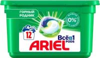 Капсулы для стирки Ariel Всё-в-1 Pods Горный Родник 12 шт