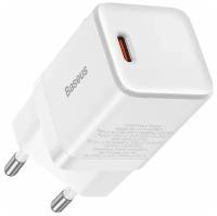 Сетевое зарядное устройство BASEUS GaN3, USB-C 30W, Белый, CCGN010102