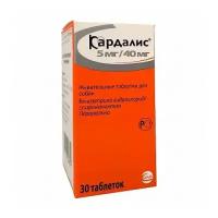 Таблетки Ceva Кардалис 5мг/40мг таб., 29 г, 30шт. в уп., 1уп