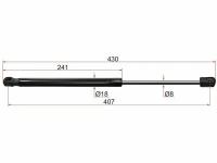 ST817701H010 SAT Амортизатор крышки багажника KIA CEED HBK 06-